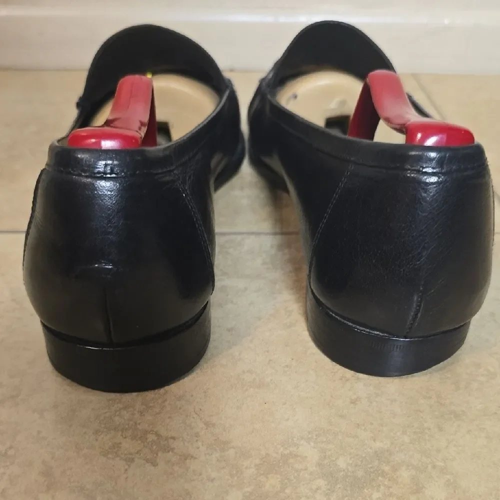 Allen Edmonds Black Woven Leather Loafers